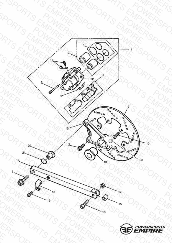 Rear Brake Disc and Caliper Sprint