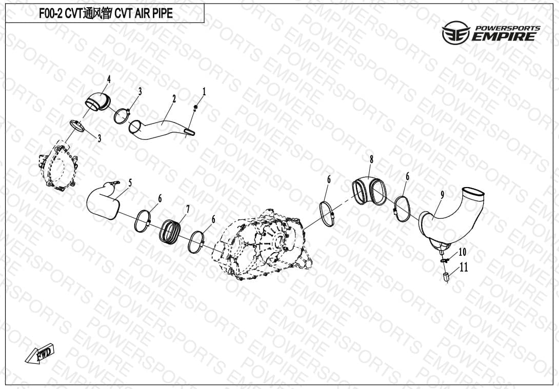 F00-2 — CVT AIR PIPE