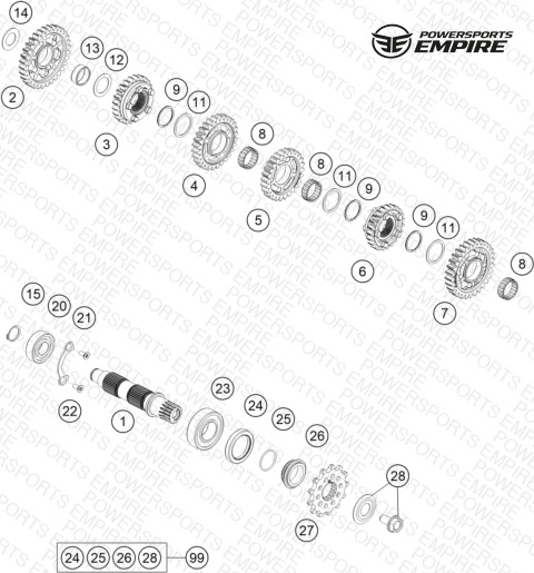 TRANSMISSION II - COUNTERSHAFT