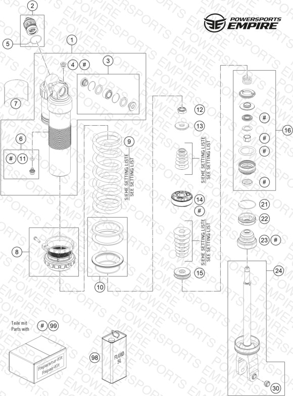 SHOCK ABSORBER DISASSEMBLED