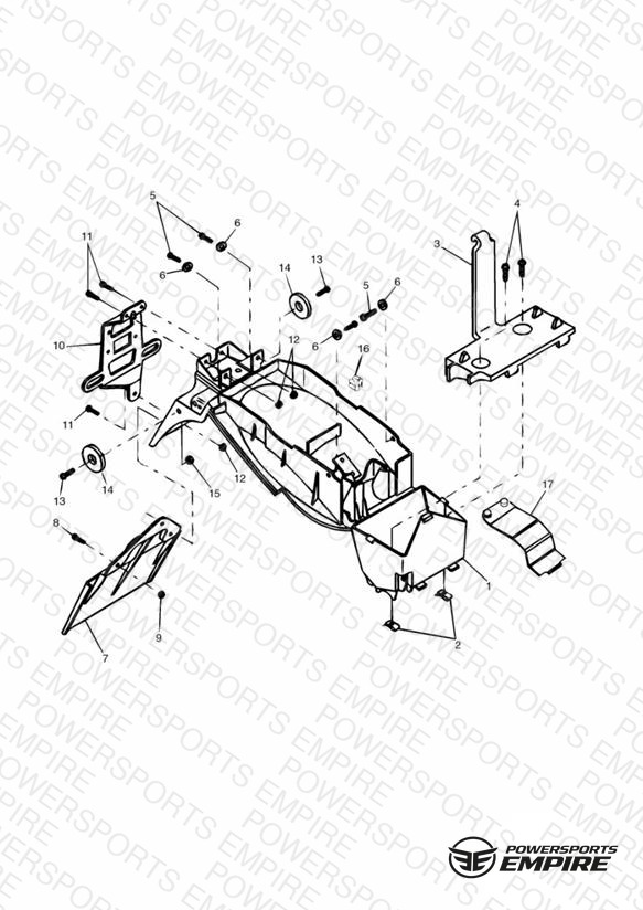 Rear Mudguard & Battery Box