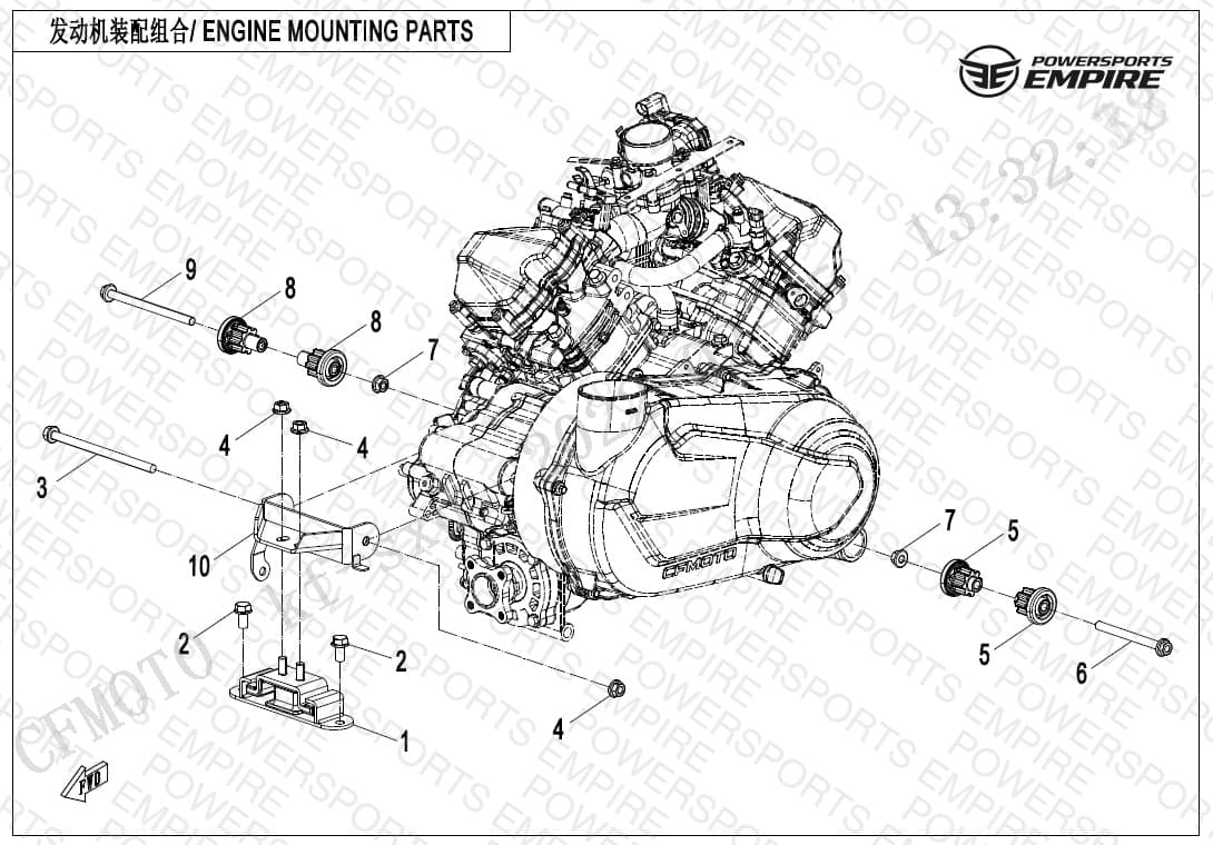 F00-1 — ENGINE MOUNTING PARTS