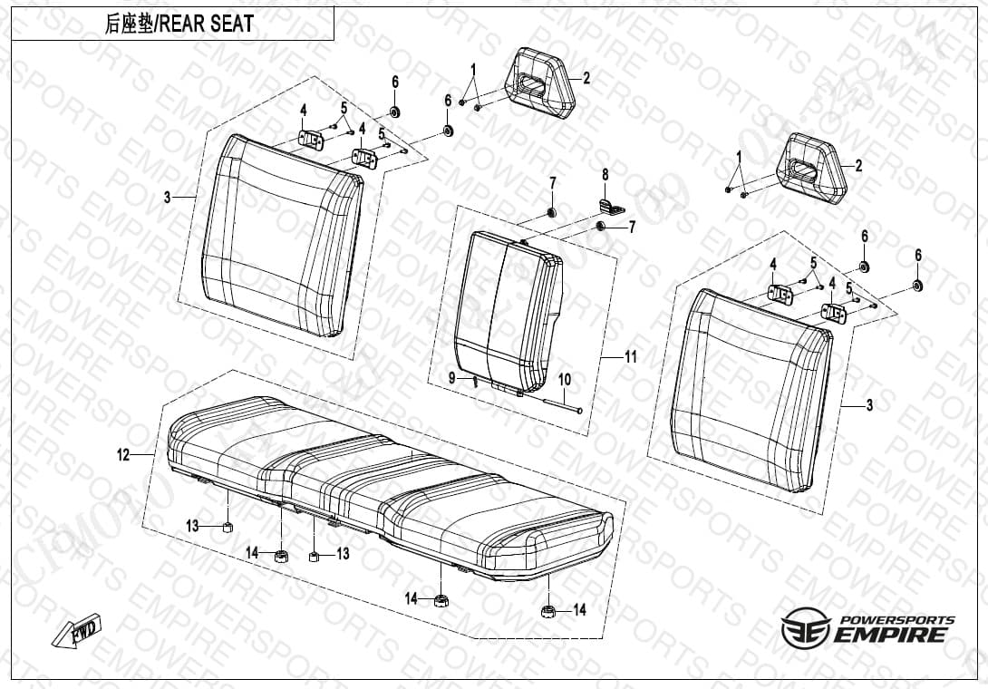 F13-2 — REAR SEAT