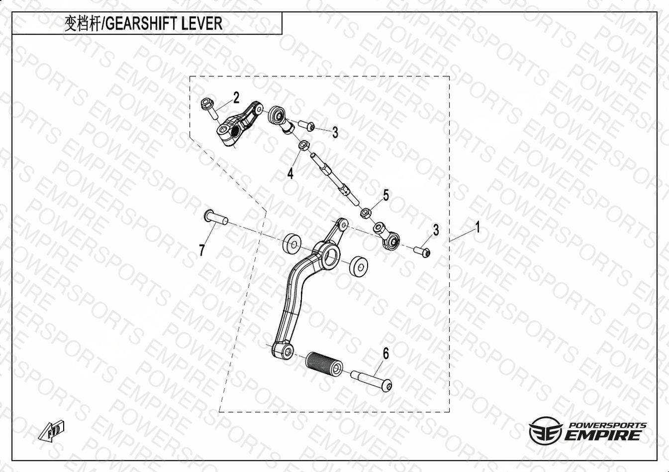 F03-3 — GEARSHIFT LEVER
