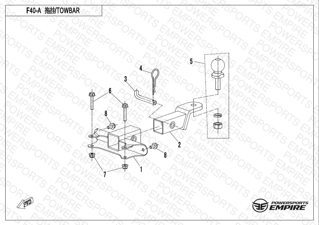 F40-A — TOWBAR(SPLIT)