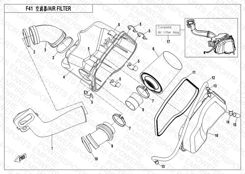 F41 — AIR FILTER ASSY