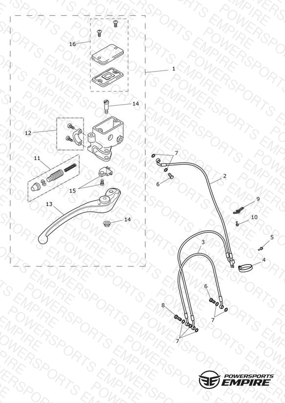 Front Brake Master Cylinder & Hoses