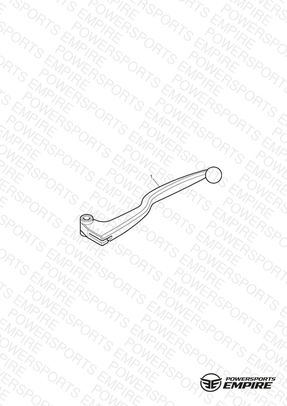 Clutch Lever Kit, Chrome