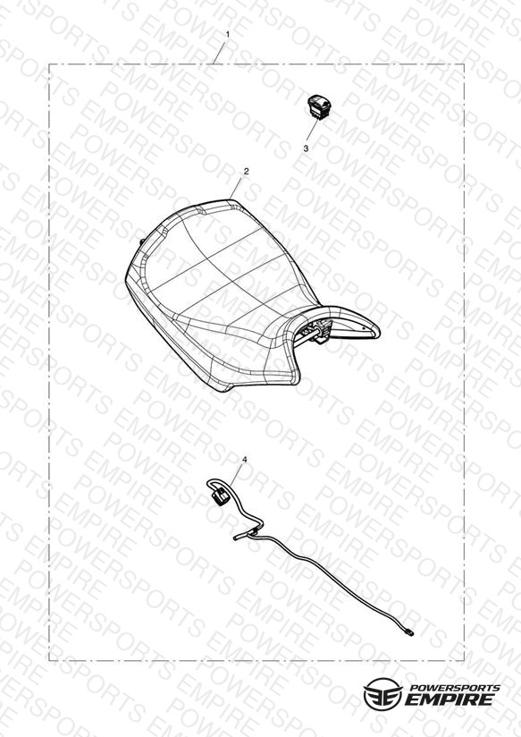 Rider Seat, Heated Kit, Low