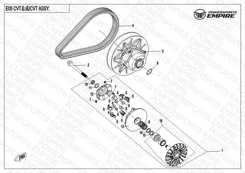 E05 — CVT ASSY
