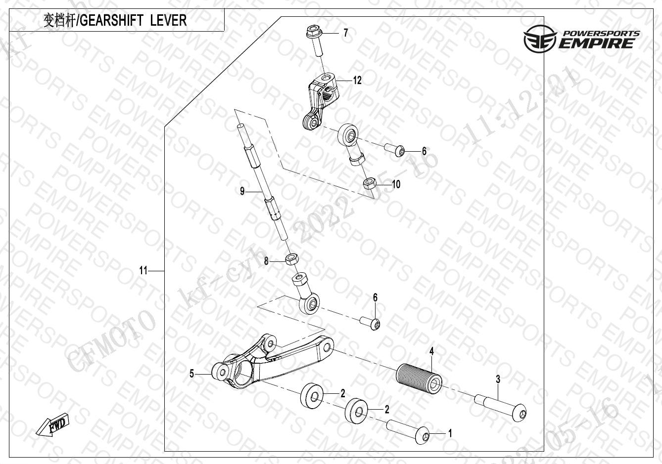 F03-3 — GEARSHIFT LEVER