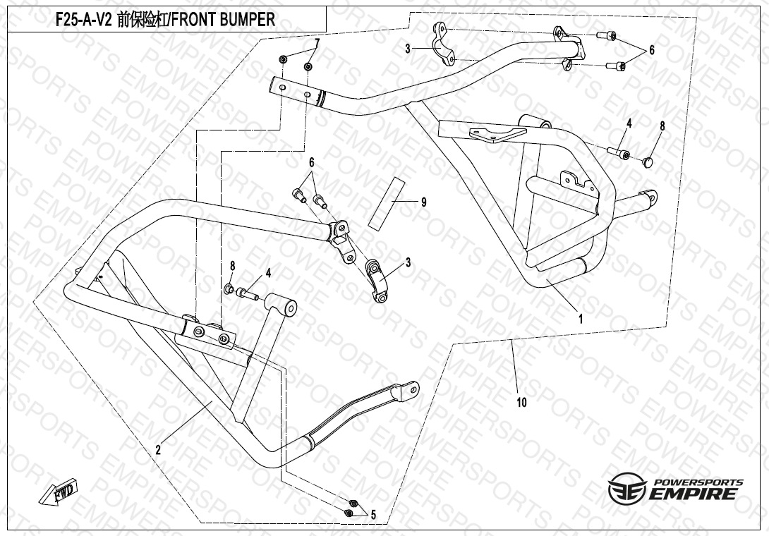 F25-A-V2 — FRONT BUMPER(NORMAL)