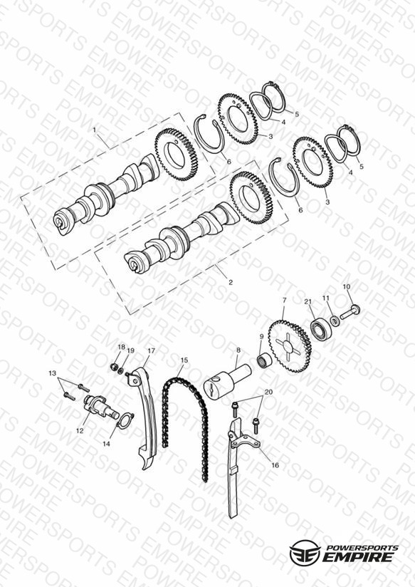 Camshaft and Drive ENG NO 186917 » - Bonneville