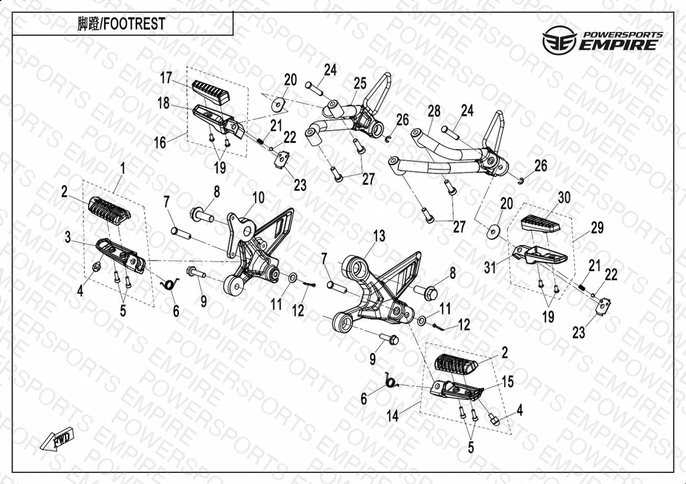 F14 — FOOTREST