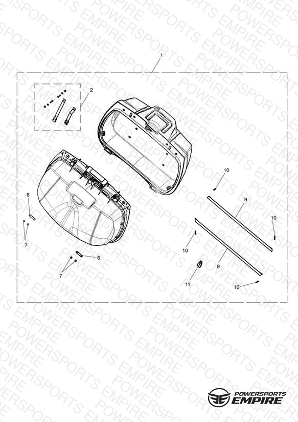 Top Box Assembly, Coverless
