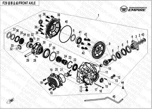 F29 — FRONT DIFFERENTIAL