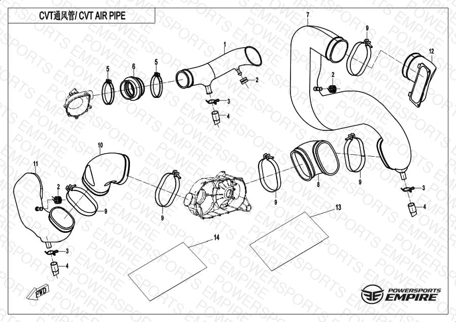 F00-2-V2 — CVT AIR PIPE