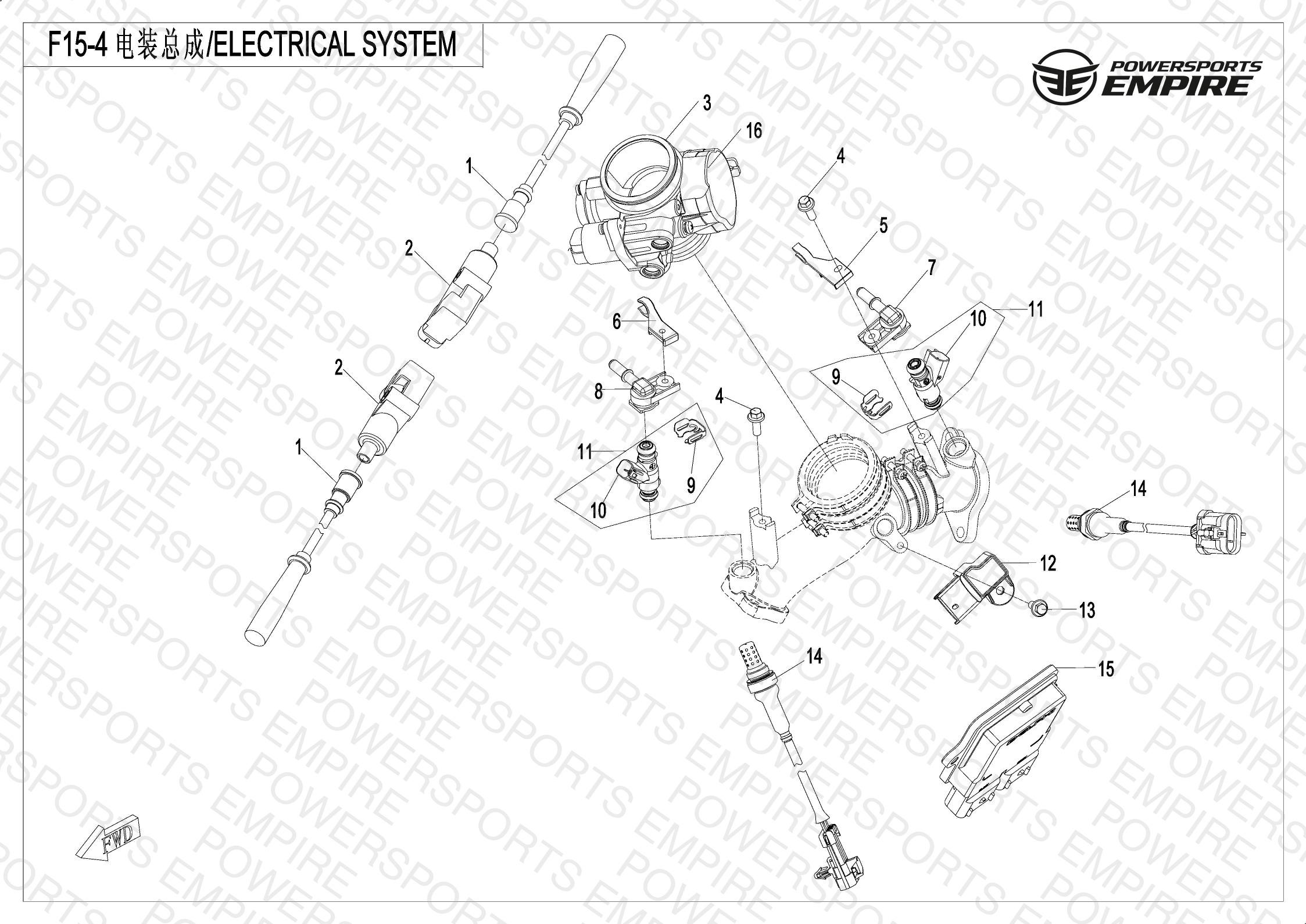 F15-4 — ELECTRIC FITTING ASSY (EFI)