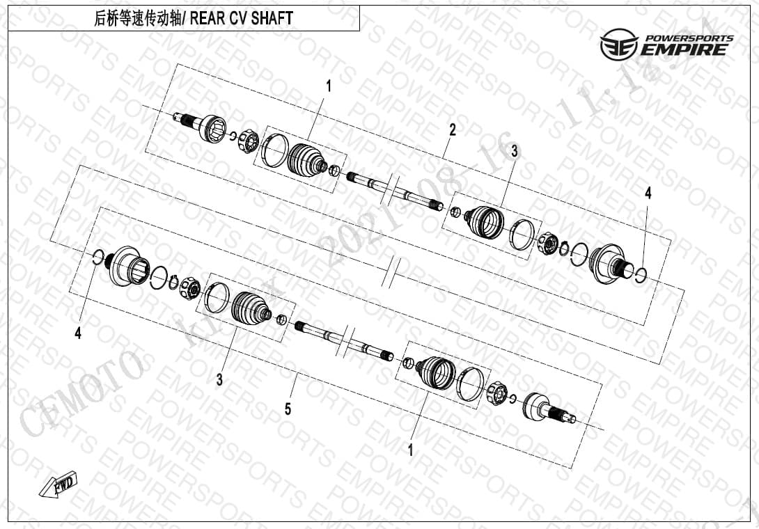 F28-B — REAR CV SHAFT(SPS)
