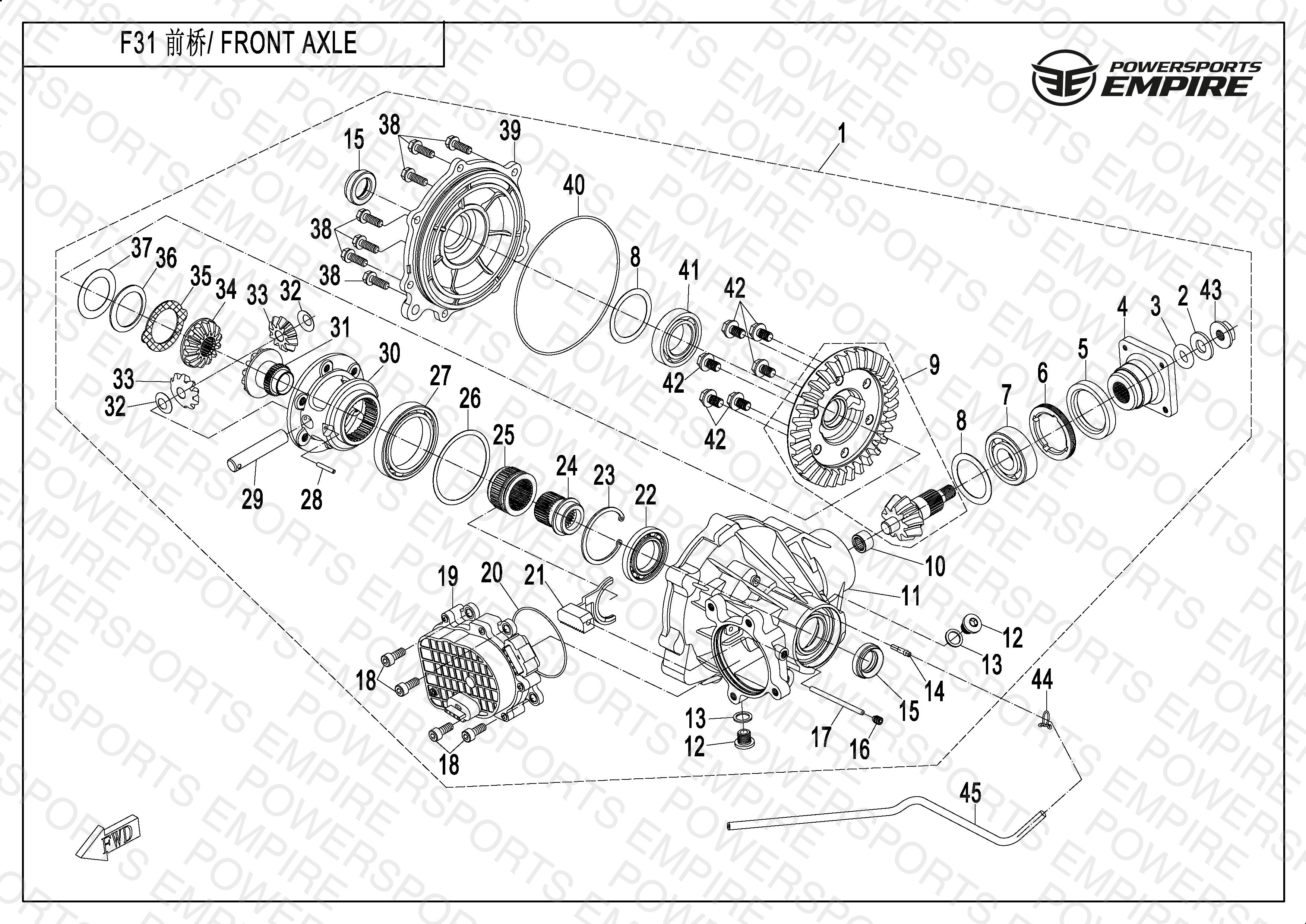 F31 — FRONT DIFFERENTIAL