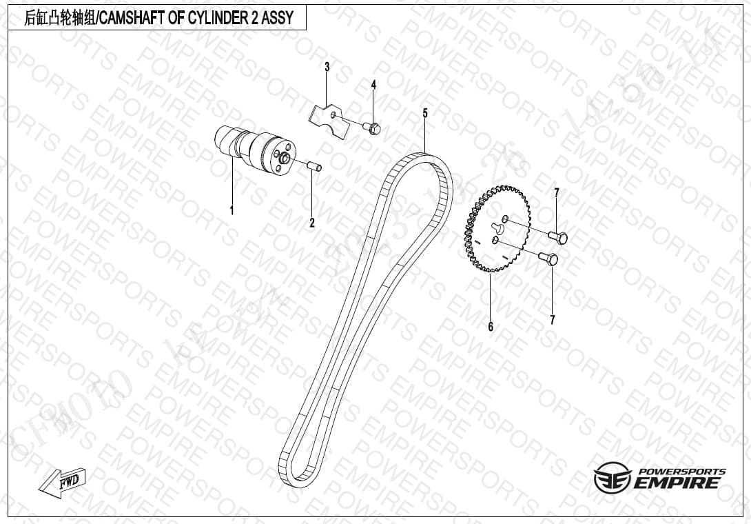 E02-7 — CAMSHAFT OF CYLINDER 2 ASSY