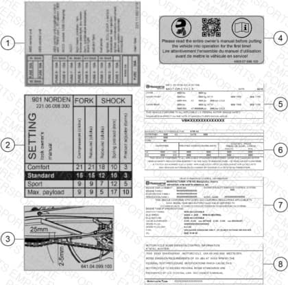 TECHNIC INFORMATION STICKER