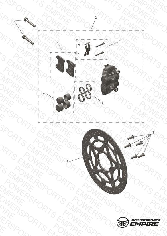 Front Brake Caliper & Disc
