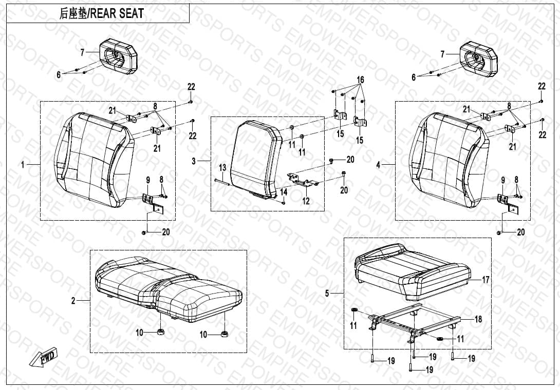 F13-2 — REAR SEAT