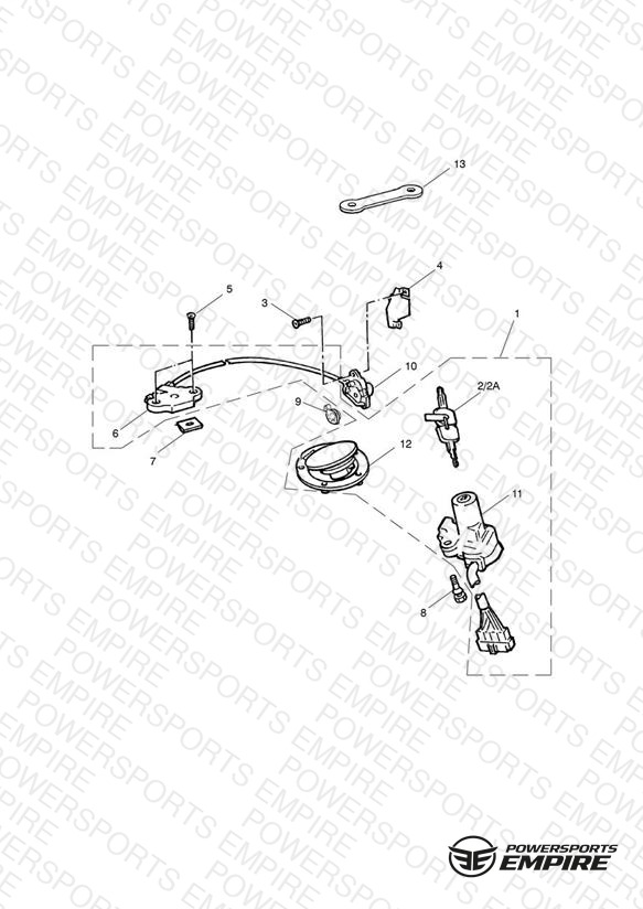 Ignition Switch/Seat Lock Sprint/Sprint Sport
