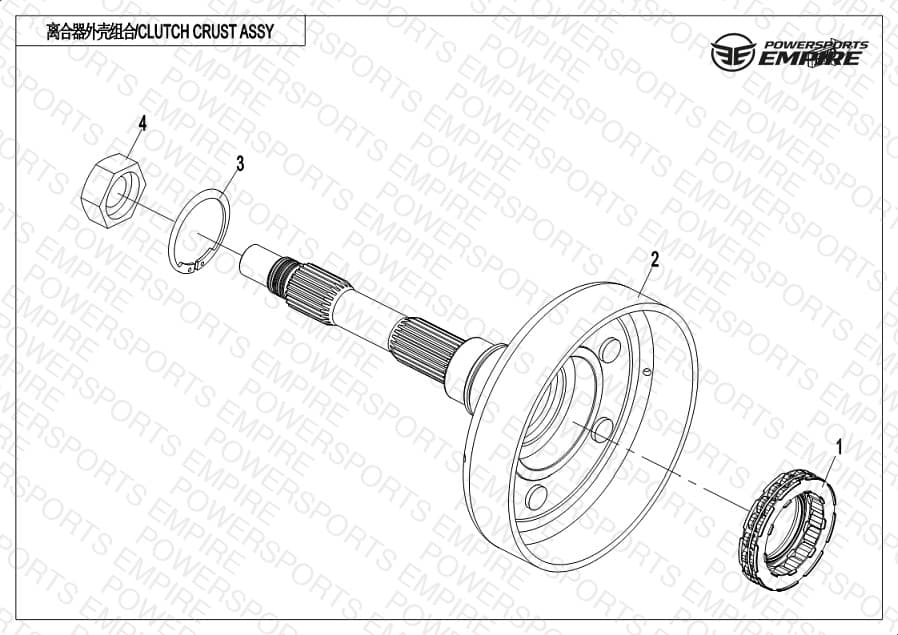 E05-3 — WET CLUTCH HOUSING ASSY
