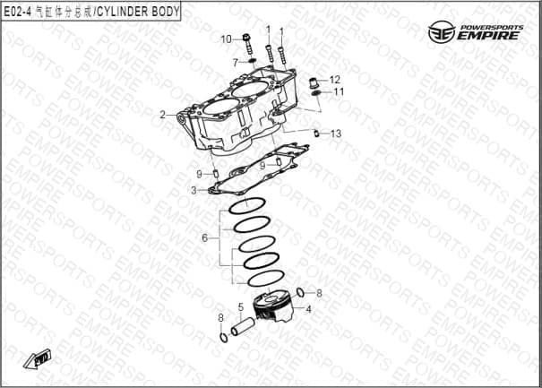 E02-4 — CYLINDER BODY
