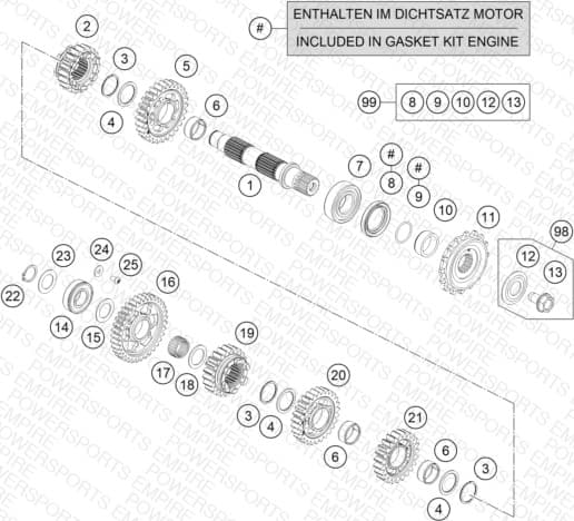 TRANSMISSION II - COUNTERSHAFT