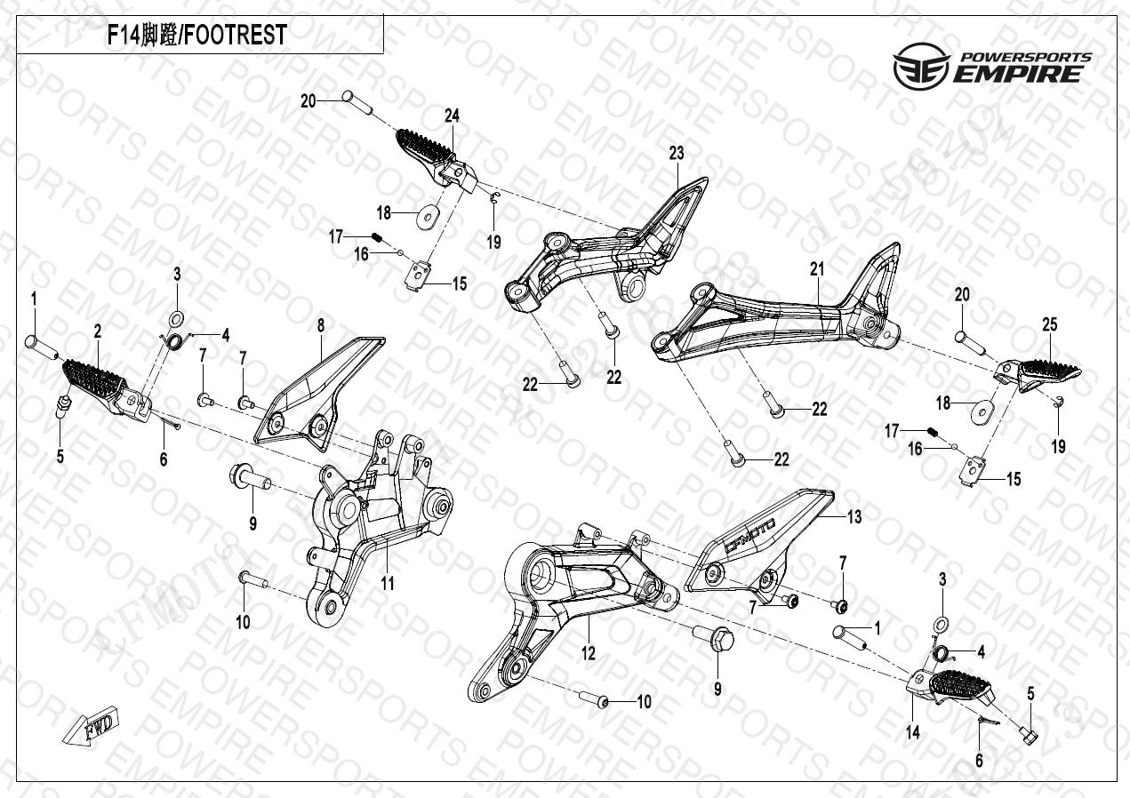 F14 — FOOTREST