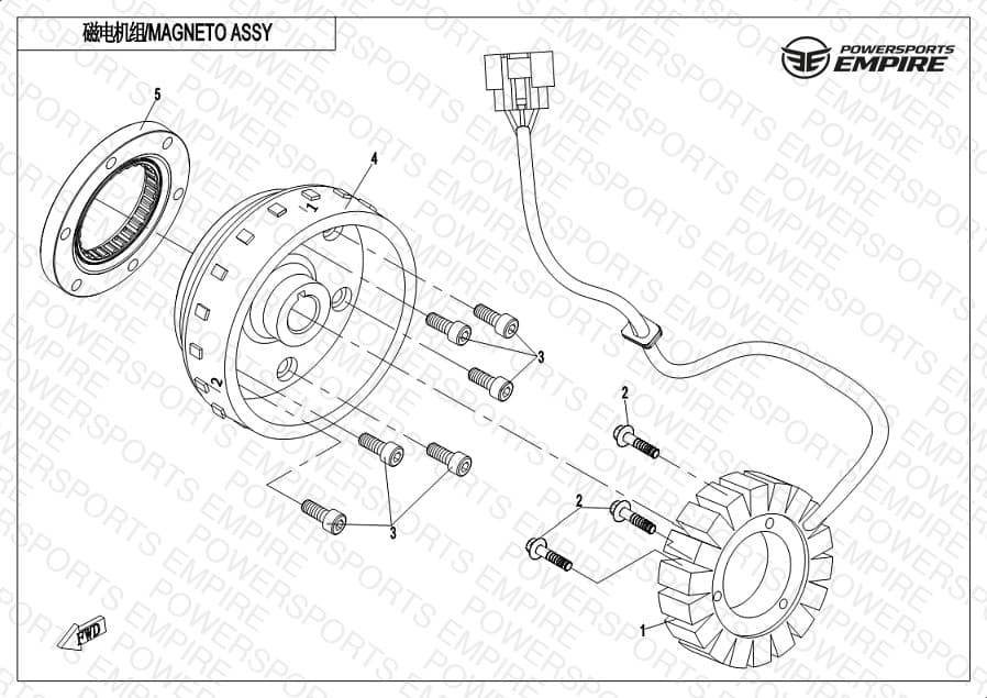 E03-B — MAGNETO ASSY.(FOR EPS)