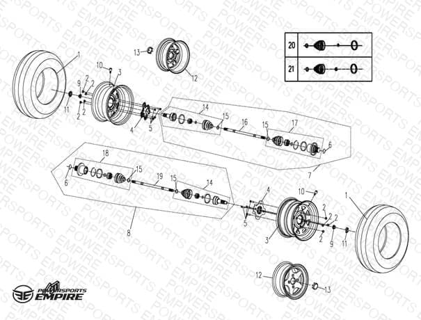 F15 — REAR WHEEL ASSY
