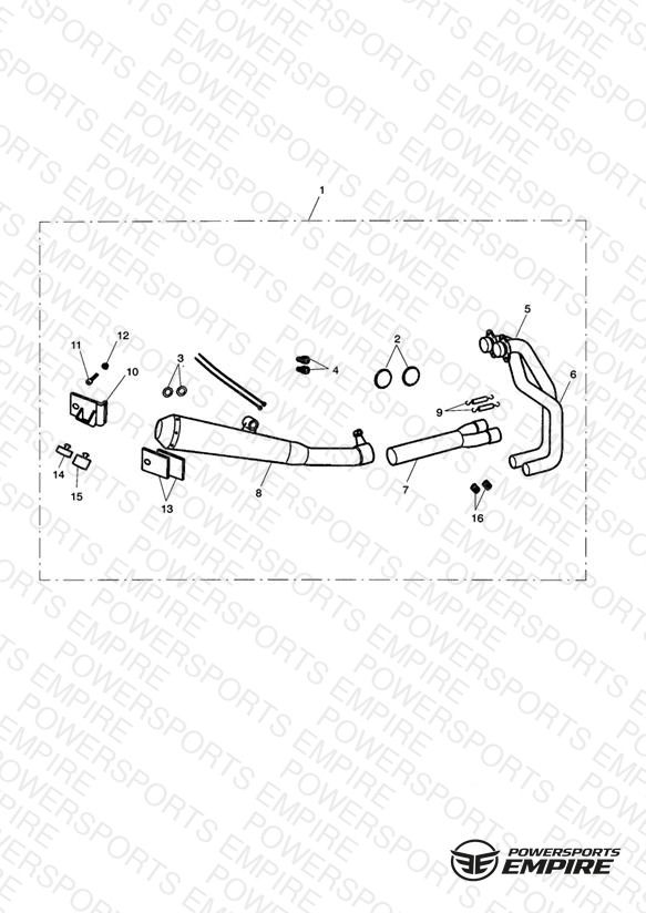 Exhaust System Assy, Arrow 2:1