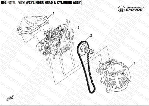 E02 — CYLINDER HEAD&CYLINDER ASSY.