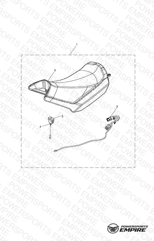 Seat, Rider, Heated Kit
