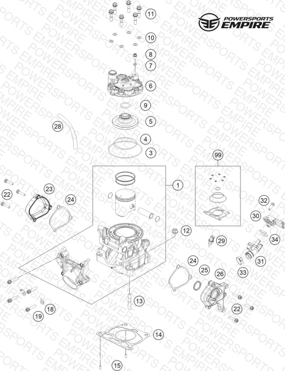CYLINDER, CYLINDER HEAD