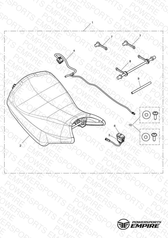 Rider Seat, Heated Kit