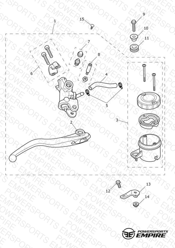 Front Brake Master Cylinder - Breitling Edition