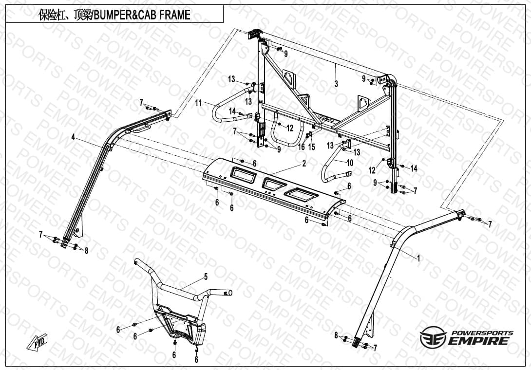 F23-V2 — BUMPER & CAB FRAME