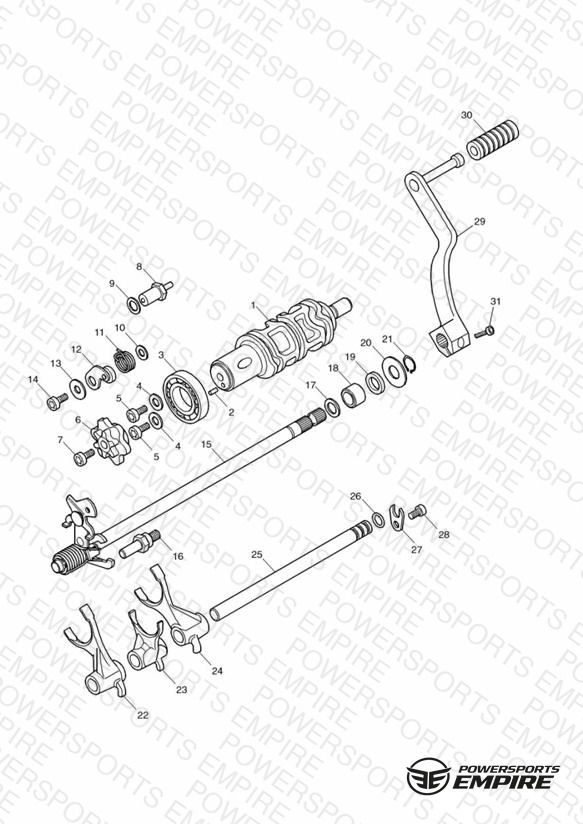 Gear Selectors and Pedal