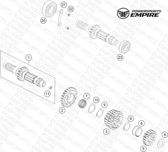TRANSMISSION I - MAIN SHAFT