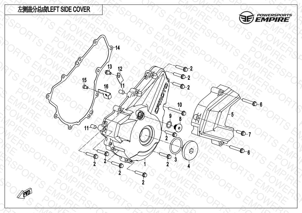 E01-4 — LEFT SIDE COVER
