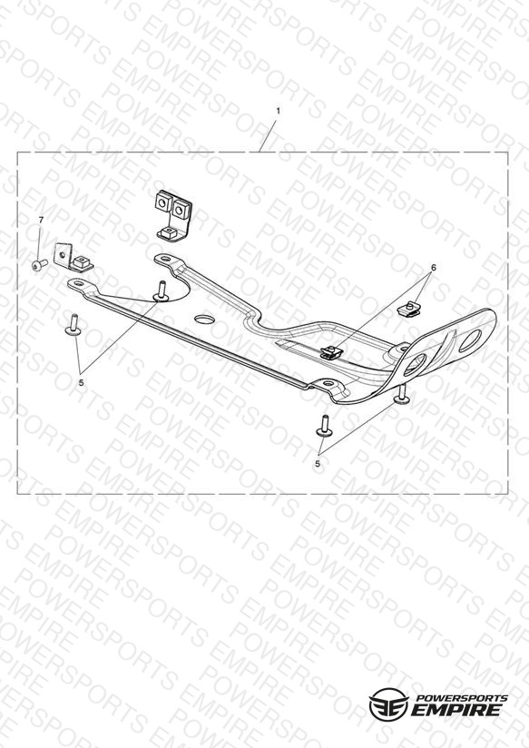 Sump Plate, Aluminium, Clear
