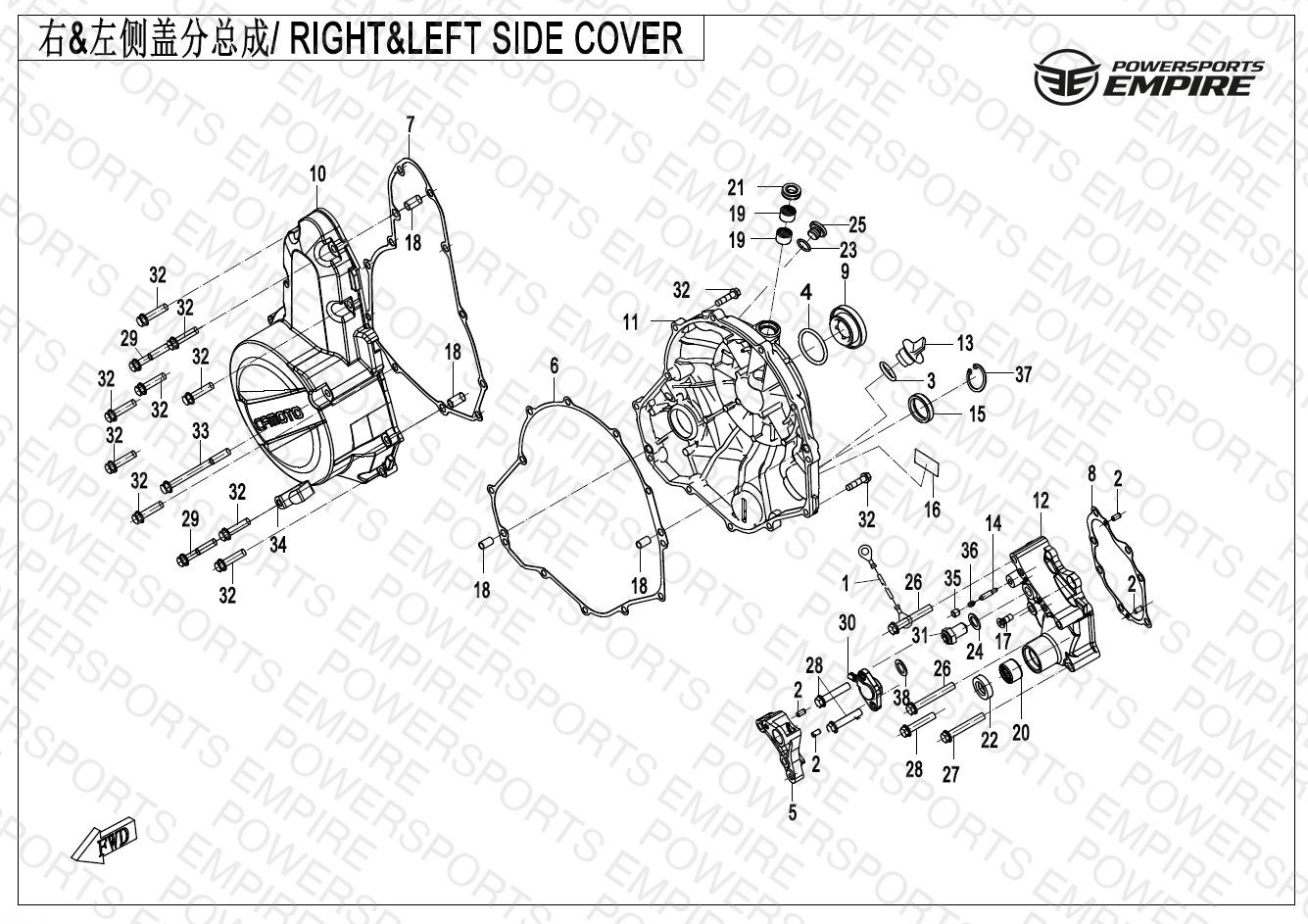 E01-2-A — RIGHT & LEFT SIDE COVER
