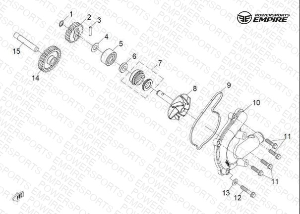 E26 — WATER PUMP ASSY