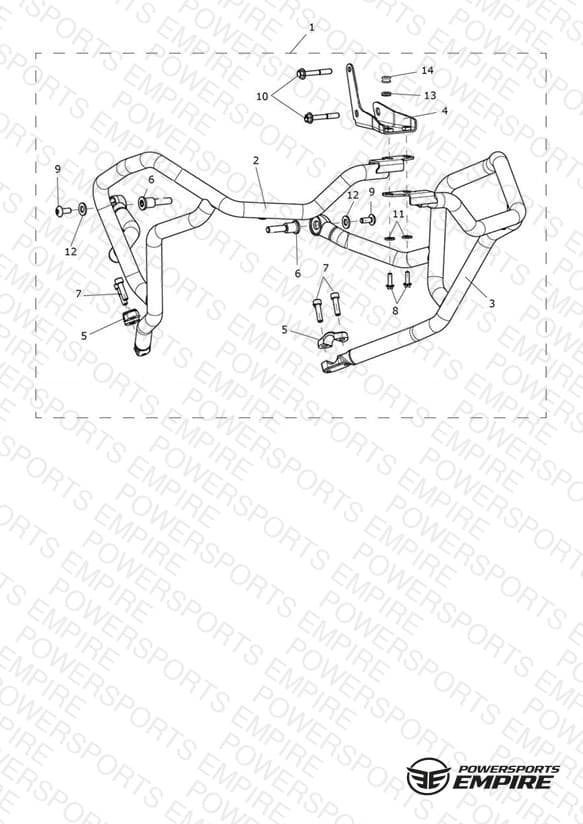 Upper Engine Bar Kit, SS