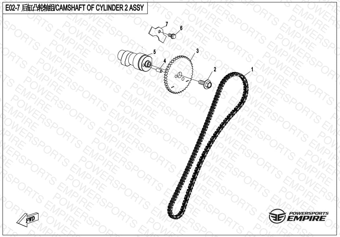 E02-7 — CAMSHAFT OF CYLINDER 2 ASSY